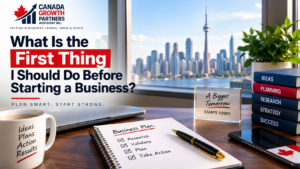 Starting a business is exciting, but before you register a business, create a website, or spend money, there is one important step you shouldn't skip: Understand your business idea. Before moving forward, ask yourself: What am I selling? Who will buy it? What problem am I solving? Is there demand for my product or service? Who are my competitors? What will it cost to get started? These questions can help you determine whether your idea has a realistic opportunity. Don't Rush the Setup Many new entrepreneurs immediately think about registering their business, choosing a name, creating a logo, or opening social media accounts. Those things may eventually be necessary, but they shouldn't replace researching the business itself. You want to understand what you're building before investing heavily in it. A good starting sequence is: IDEA → RESEARCH → VALIDATE → PLAN → SET UP → LAUNCH Each step helps you make better decisions about what comes next. What About Registration? Once you have a clearer understanding of your business, you can begin looking at the appropriate business structure, registration, licences, permits, taxes and other requirements. The requirements can vary depending on your business, location and activities, so there isn't one checklist that applies to every Canadian entrepreneur. The Bigger Picture Starting a business involves many decisions, and knowing what to do first can prevent you from wasting time and money. If you're serious about starting a business, don't just ask: “How do I register my business?” Start with: “Is this a business worth building?” Once you can answer that question, you can begin working through the steps required to turn your idea into a real business. Want the complete roadmap? Canadian Business Questions gives you practical answers to common questions about starting and growing a business in Canada. For the complete step-by-step process, including planning, research, setup, costs, registration and other important considerations, look for our upcoming book. Have a Canadian business question? Follow Canadian Business Questions for simple answers. Need business support? Visit Canada Growth Partners Advisory Inc. This article provides general educational information. Requirements vary by business and jurisdiction.